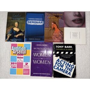 Women's Monologues Book Lot Textbook Of 7 Vintage Play Actor Monologue